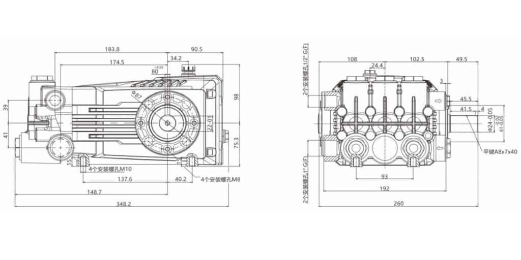Industrielle Hochdruck-Kolbenpumpe 800 x 800 px 8