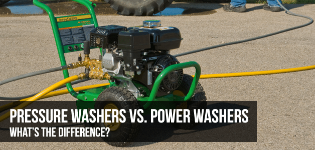 Pressure washers vs power washers