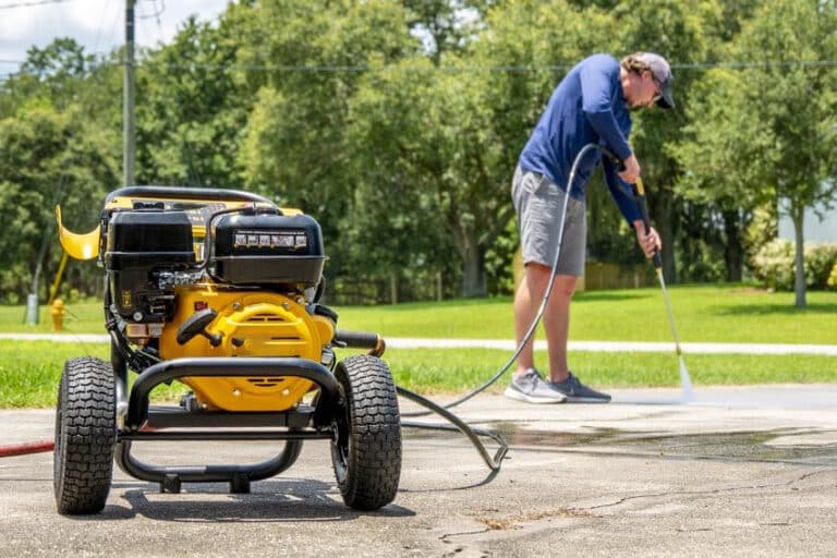 how to start a pressure washer