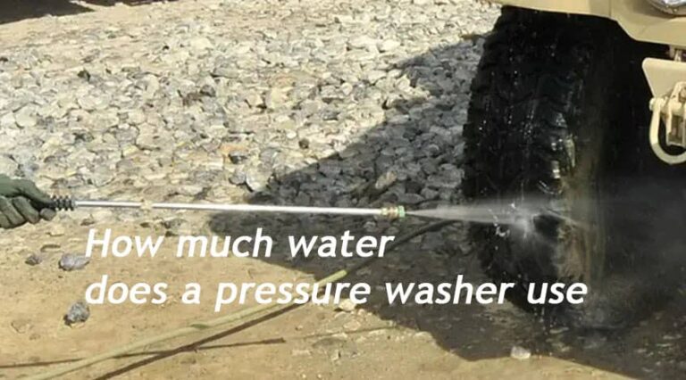 How much water does a pressure washer use