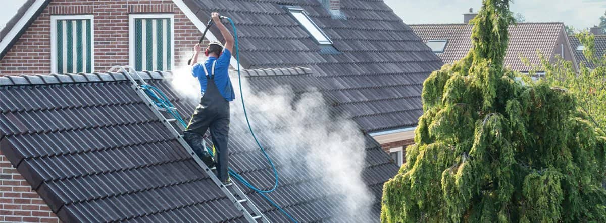 pressure wash roof