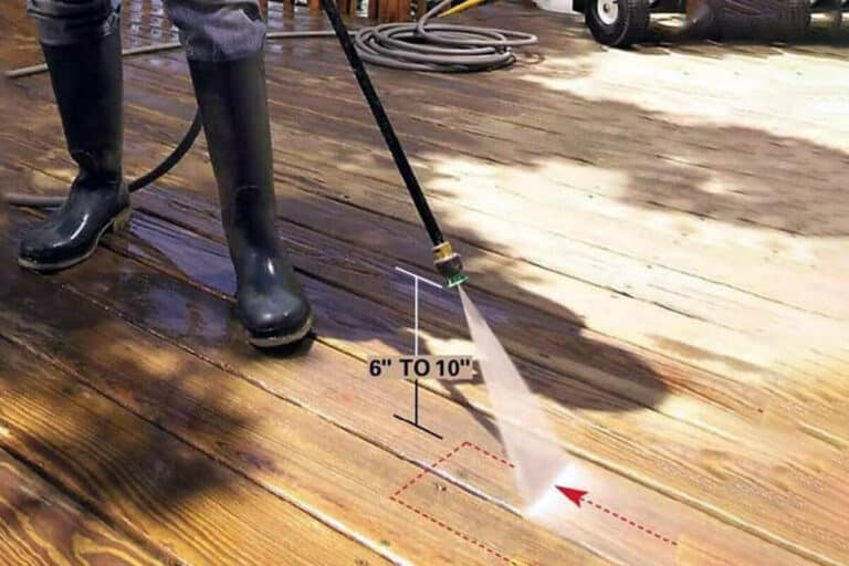 how to pressure washing deck