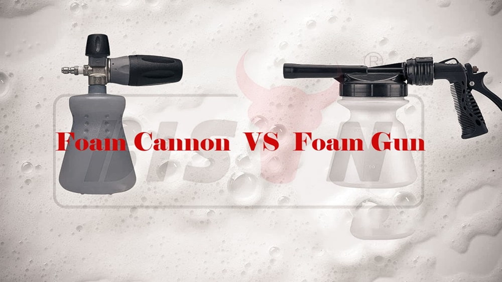 cañón de espuma vs pistola de espuma
