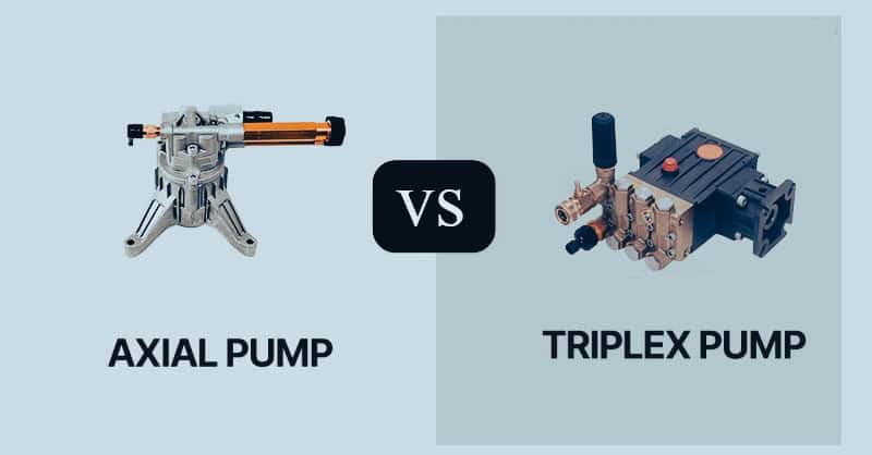 axial pump vs triplex pump