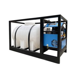 500l-idropulitrice ad acqua calda con telaio