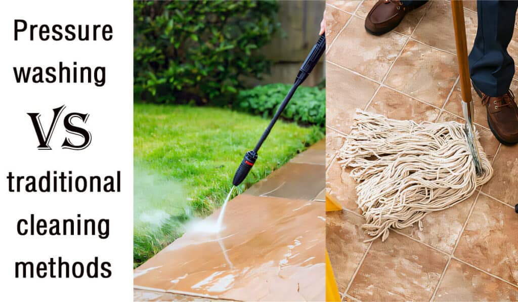 lavage sous pression - méthodes de nettoyage traditionnelles