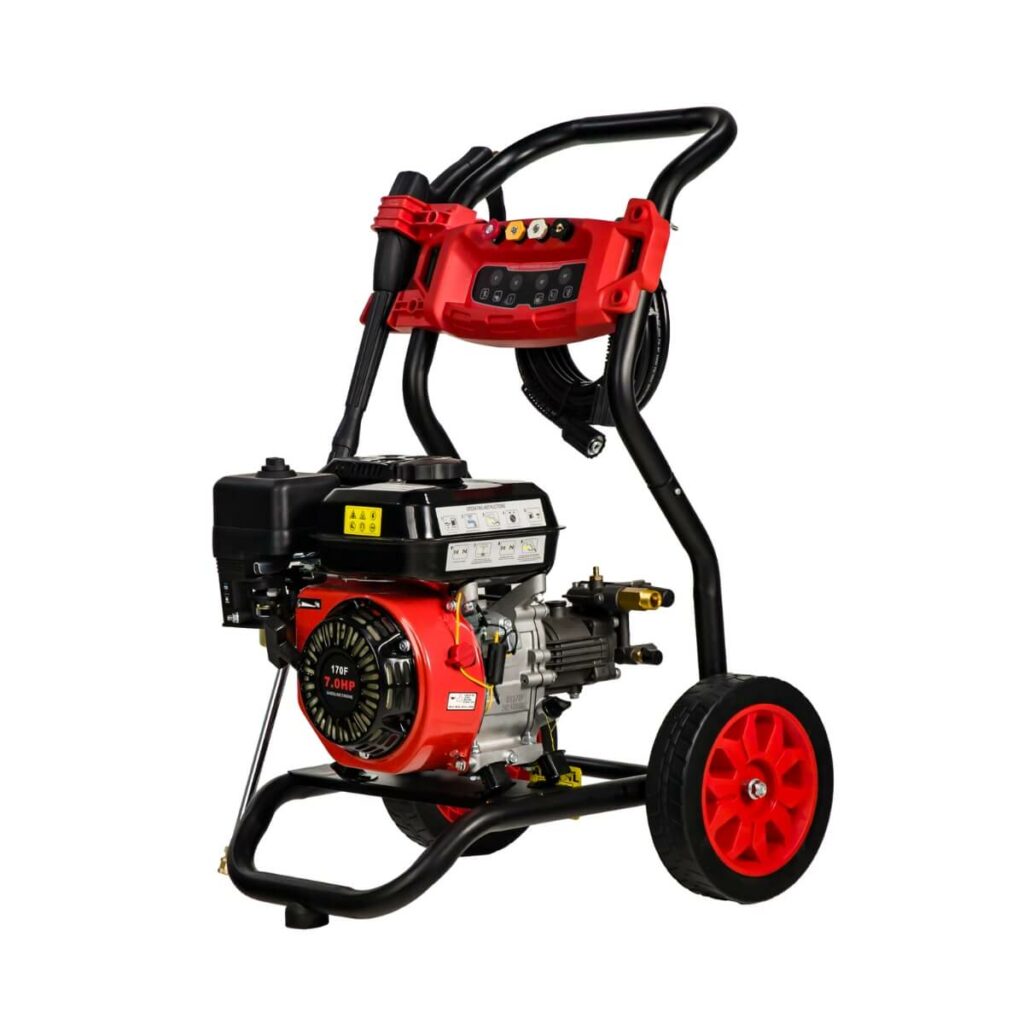 gas pressure washer with soap tank