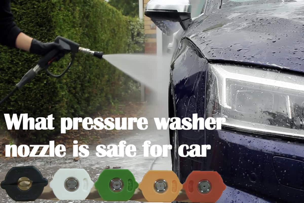¿Qué boquilla de hidrolavadora es segura para el coche?