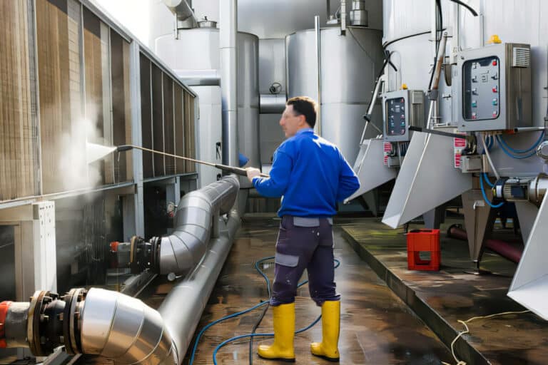 industrielle Hochdruckreiniger-Anwendung
